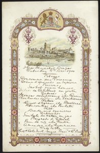 Menu per il Pranzo Reale da English School