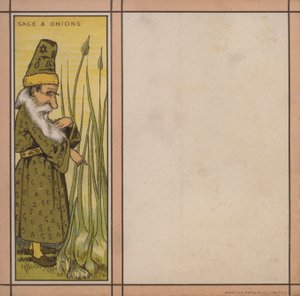 Illustrazione del menu: Salvia e cipolle