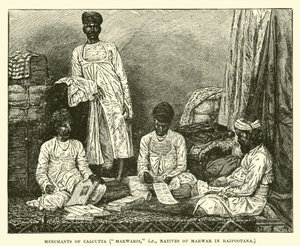 Mercanti di Calcutta, Marwari, cioè, nativi di Marwar nel Rajpootana da English School