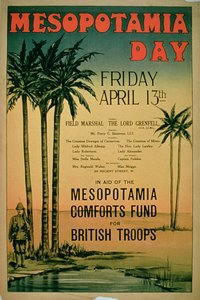 Giornata della Mesopotamia, a favore del Fondo per il conforto delle truppe britanniche in Mesopotamia, venerdì 13 aprile".