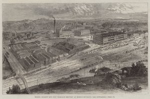 Birrificio di Pale-Ale della Ditta Allsopp e Figli a Burton-on-Trent (incisione) da English School