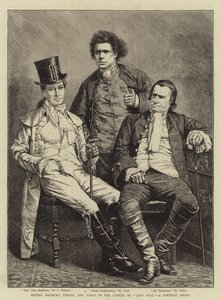 I Signori Mathews, Phelps e Toole nella Commedia "John Bull", un Gruppo di Ritratti