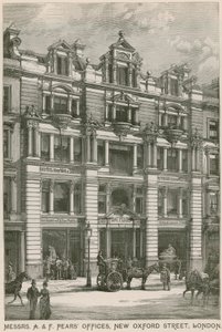 Uffici di Messrs A & F Pears, New Oxford Street, Londra da English School
