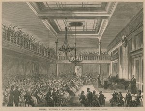 Nuovo edificio di Messrs Metzler & Co - la sala da concerto