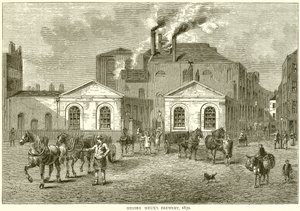 Birrificio di Messrs Meux, 1830 da English School