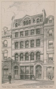 Magazzino di tabacco dei signori Willis, Holborn Viaduct da English School