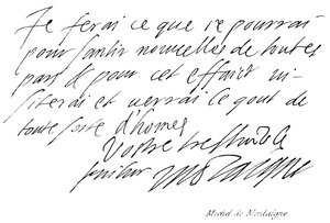 Michel de Montaigne da English School
