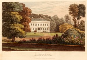 Midgham House, la residenza di W.S. Poyntz, Esq., M.P., pub. 1826 da English School