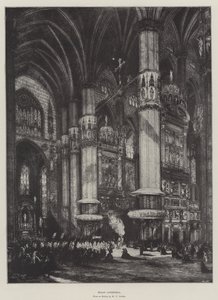 Duomo di Milano (litografia) da English School