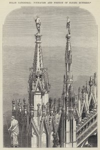 Duomo di Milano, Pinnacoli e parte del contrafforte volante da English School