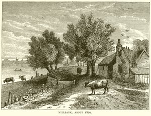 Millbank, circa 1800 da English School