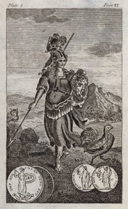 Minerva, o Pallade (incisione) da English School