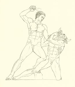 Minotauro ucciso da Teseo, amico di Ercole