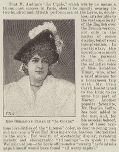 Miss Geraldine Ulmer in "La Cigale" da English School