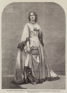 Miss Heath nel ruolo di Giulietta, come rappresentato davanti a Sua Maestà al Castello di Windsor da English School