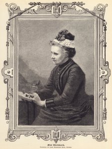 Miss Wordsworth, Preside del Lady Margaret Hall, Oxford (incisione) da English School