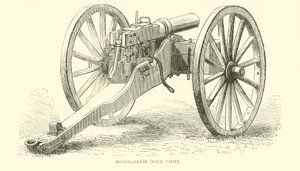 Mitrailleuse, vista posteriore, agosto 1870 da English School