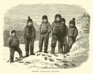 Bambini della Groenlandia moderna