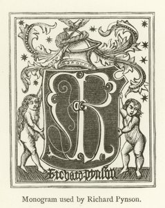 Monogramma usato da Richard Pynson da English School
