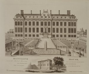 Montague House, ora il British Museum, 1813 da English School