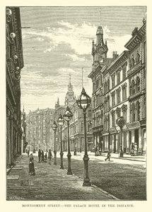 Via Montgomery, il Palace Hotel in lontananza da English School