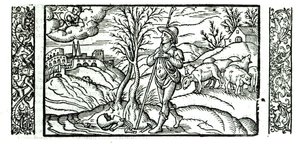 Mese di gennaio da un calendario dei pastori, 1579