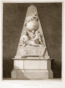 Monumento eretto in memoria di Sir Isaac Newton nell