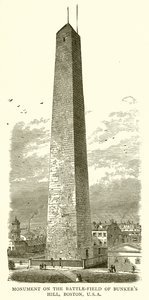 Monumento sul campo di battaglia di Bunker Hill, Boston, USA
