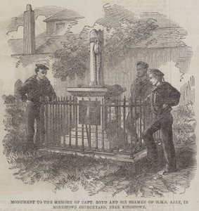 Monumento alla Memoria del Capitano Boyd e di Sei Marinai della HMS Ajax, nel Cimitero di Monkstown, vicino a Kingstown da English School