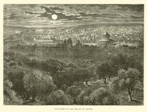 Chiaro di luna sul Monte degli Ulivi