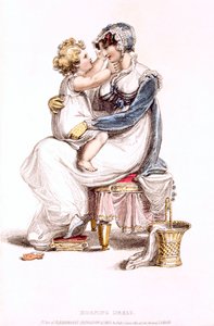 Abito da mattina, tavola di moda da Ackermanns Repository of Arts da English School