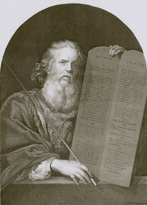 Mosè e le tavole della legge da English School