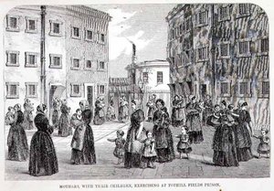 Madri con i loro Bambini che si Esercitano nella Prigione di Tothill Fields, da 