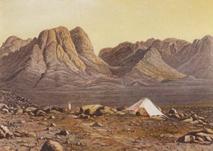 Monte Sinai, Horeb, dalla pianura di En-Raheh, Esodo XIX 2 da English School
