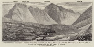 Incidenti di montagna, Pillar Mountain, Cumberland Hills, dove è stato trovato il signor Edward Barnard da English School