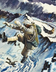 Alpinisti che cadono alla loro morte da English School