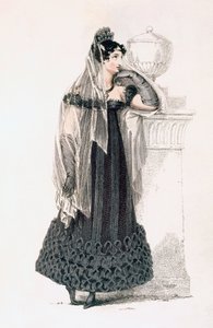 Abito da lutto, tavola di moda da Ackermann