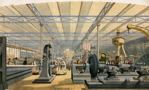 Macchinari in Movimento, Grande Esposizione, 1851 da English School