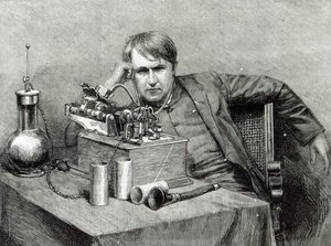 Il nuovo fonografo di Mr. Edison da English School