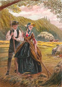 Il signor Burchell e Sophia nel campo di fieno da English School