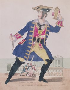 Mr. Cullen nel ruolo di Blueskin (Barbablu), pub. 1810 da English School
