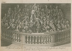 Il signor David Garrick recita l