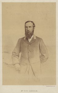Mr H H Langham (litografia) da English School
