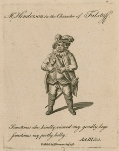 Mr Henderson nel ruolo di Falstaff da English School