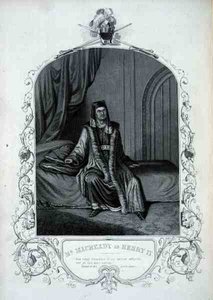 Mr Macready come Enrico IV, Atto III Scena 1, in Enrico IV di William Shakespeare (1564-1616)