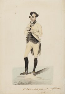 Mr Matthews come Caleb Quotem in The Wags of Windsor, York, c.1820 da English School