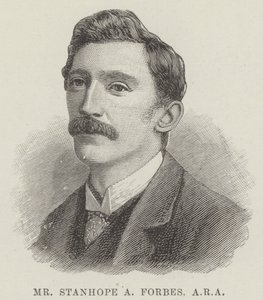 Mr Stanhope A Forbes, ARA (incisione) da English School