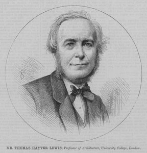 Mr Thomas Hayter Lewis, Professore di Architettura, University College, Londra da English School