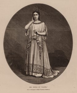 La signora Kendal come "Galatea" (incisione)