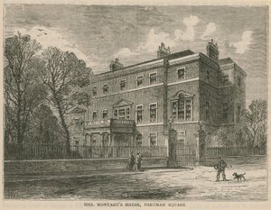 Casa di Mrs Montagu, Portman Square, Londra da English School